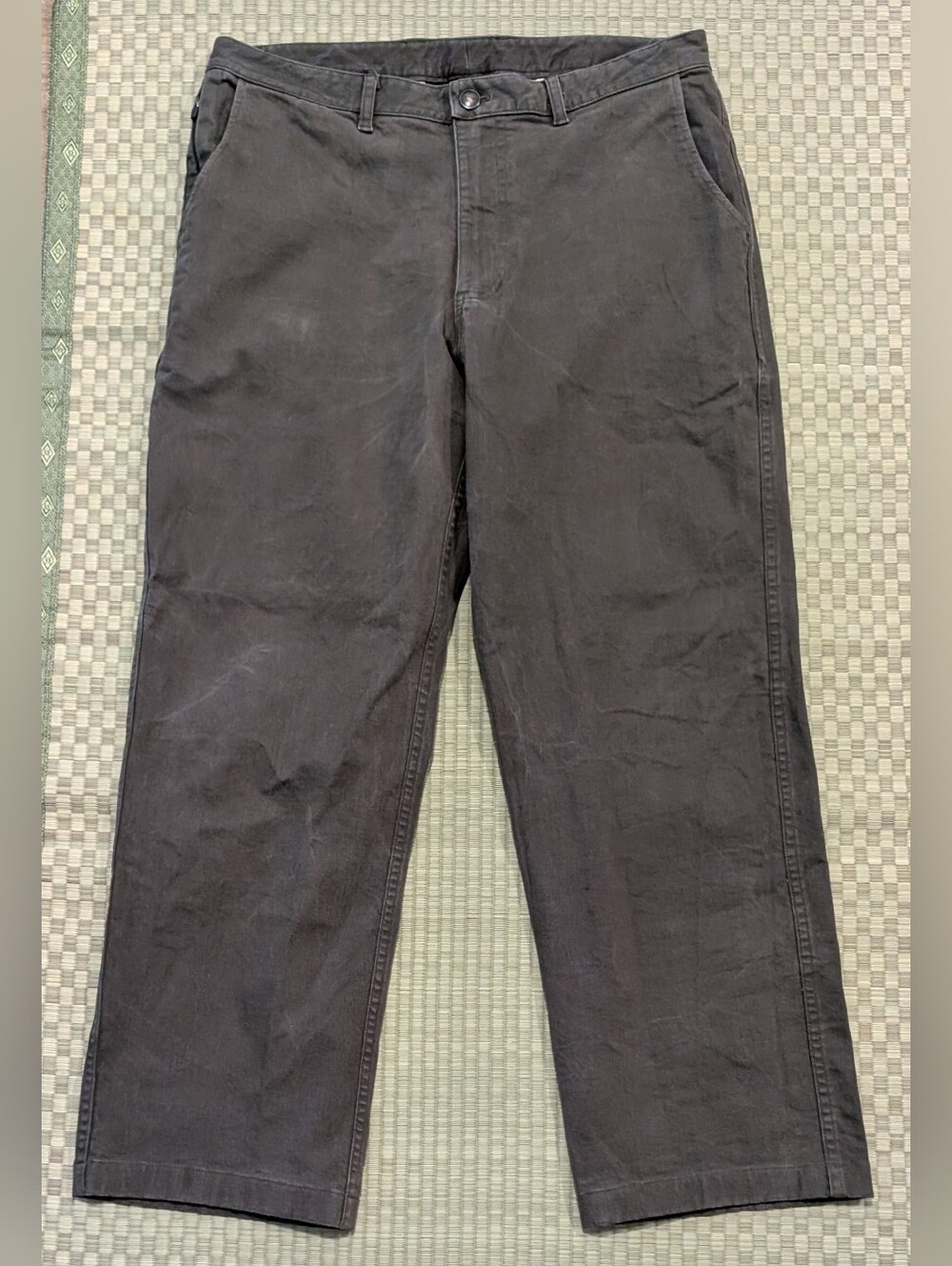 Devium Workhorse Chino Pants Cotton Stretch Olive Men's Size 36 x 30 Made in USA
